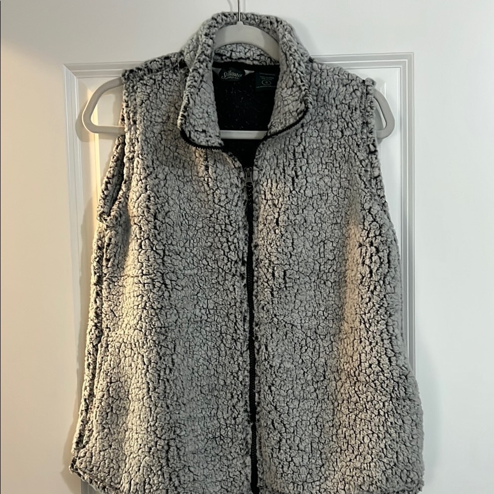Women’s Stillwater Gray Sherpa Vest with Pockets